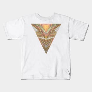 Mirrored Texture in an Art Deco Style Kids T-Shirt